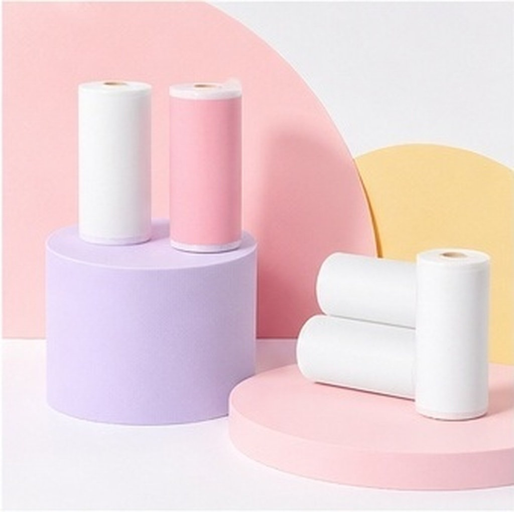 Mini Pocket Thermal Printer Paper Roll - 8 Rolls Thermal Sticker Printer Paper