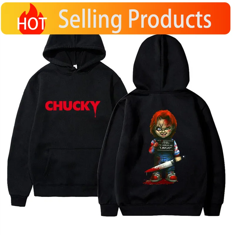 Movies - Horror Movie Play Chucky Hoodies Harajuku
