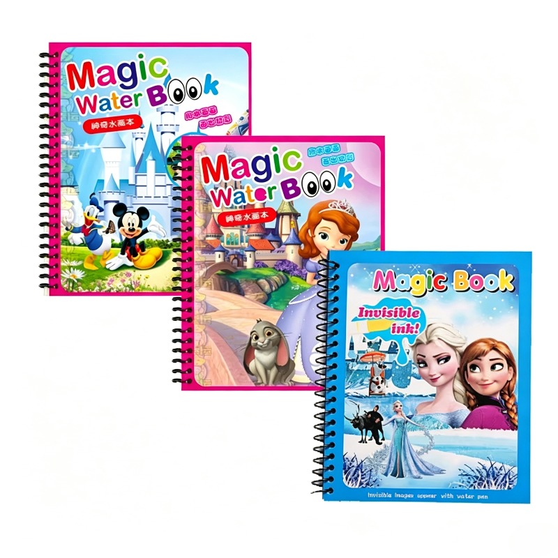 Cartoon Water Painting Drawing - đánh giá và giá Reusable Water Magic Coloring Book