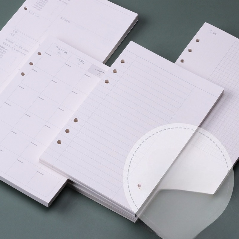 A5 Loose Leaf Notebook Refill  - đánh giá và giá A5 Spiral Dotted Grid Notebook