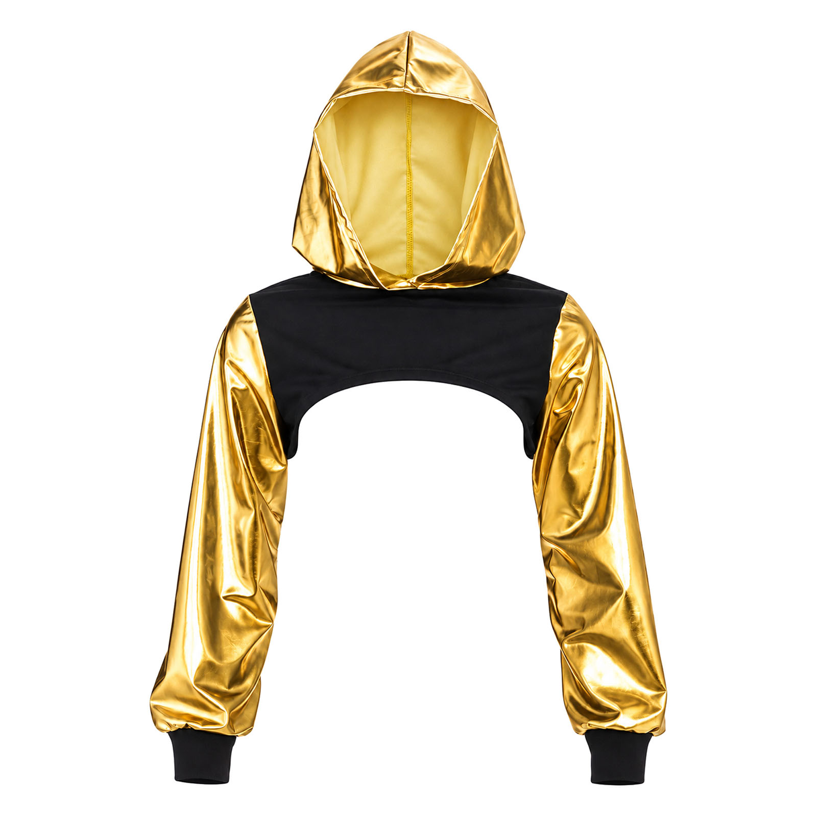 Womens Metallic Cropped Hoodie - đánh giá và giá Music