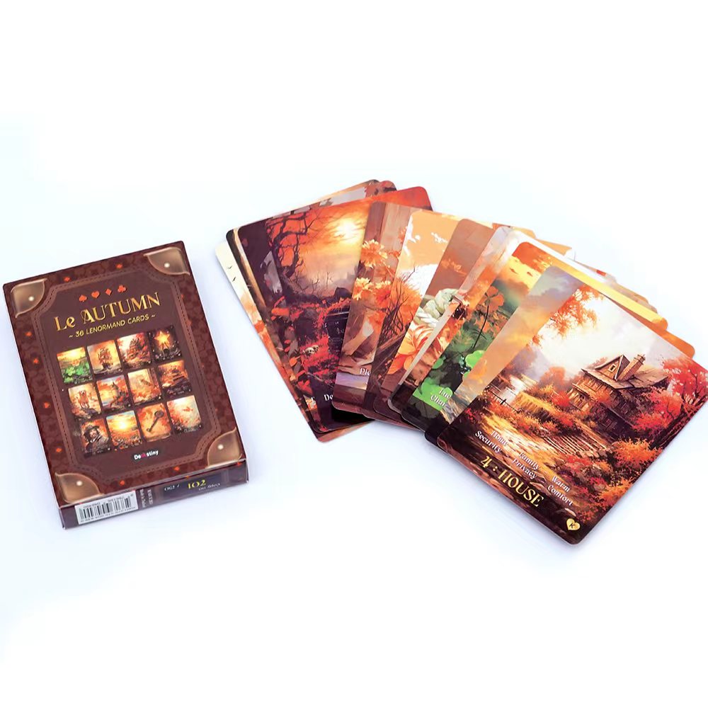Lenormand Tarot Deck Le Autumn - đánh giá và giá Tarot Deck With Guidebook