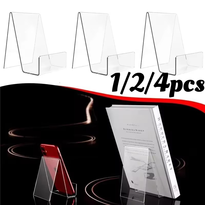 1/2/4Pcs Clear Acrylic Book Di - đánh giá và giá Clear Acrylic Book Stand Holder