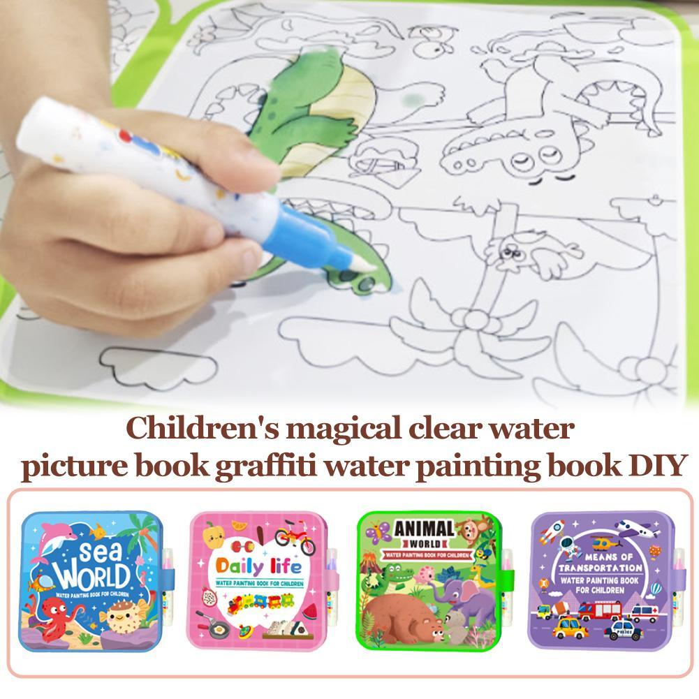 Magic Water Drawing Book DIY D - đánh giá và giá Reusable Water Magic Coloring Book