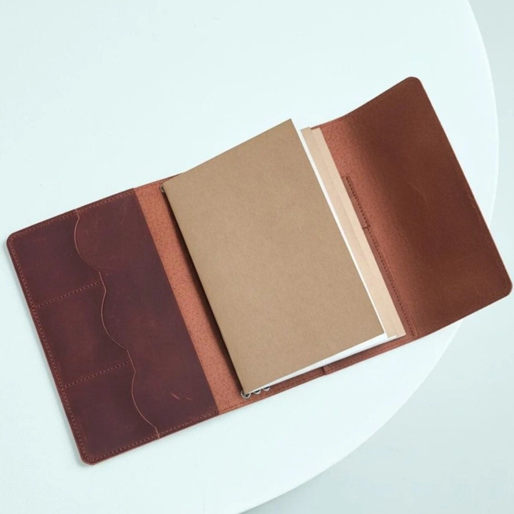 Vintage A5 Notebook Organizer  - đánh giá và giá Vintage Leather Journal Notebook