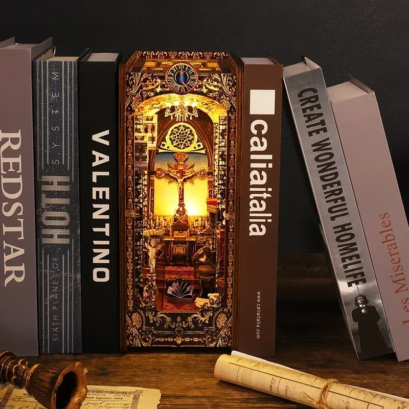 DIY Wooden Book Nook Shelf Ins - đánh giá và giá Diy Wooden Book Nook Kit Shelf Insert