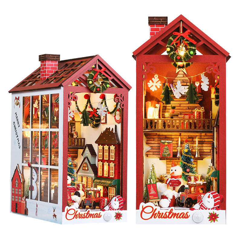 DIY Wooden Magic Christams Boo - đánh giá và giá Diy Wooden Book Nook Kit Shelf Insert